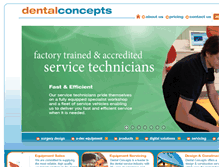 Tablet Screenshot of dentalconcepts.com.au